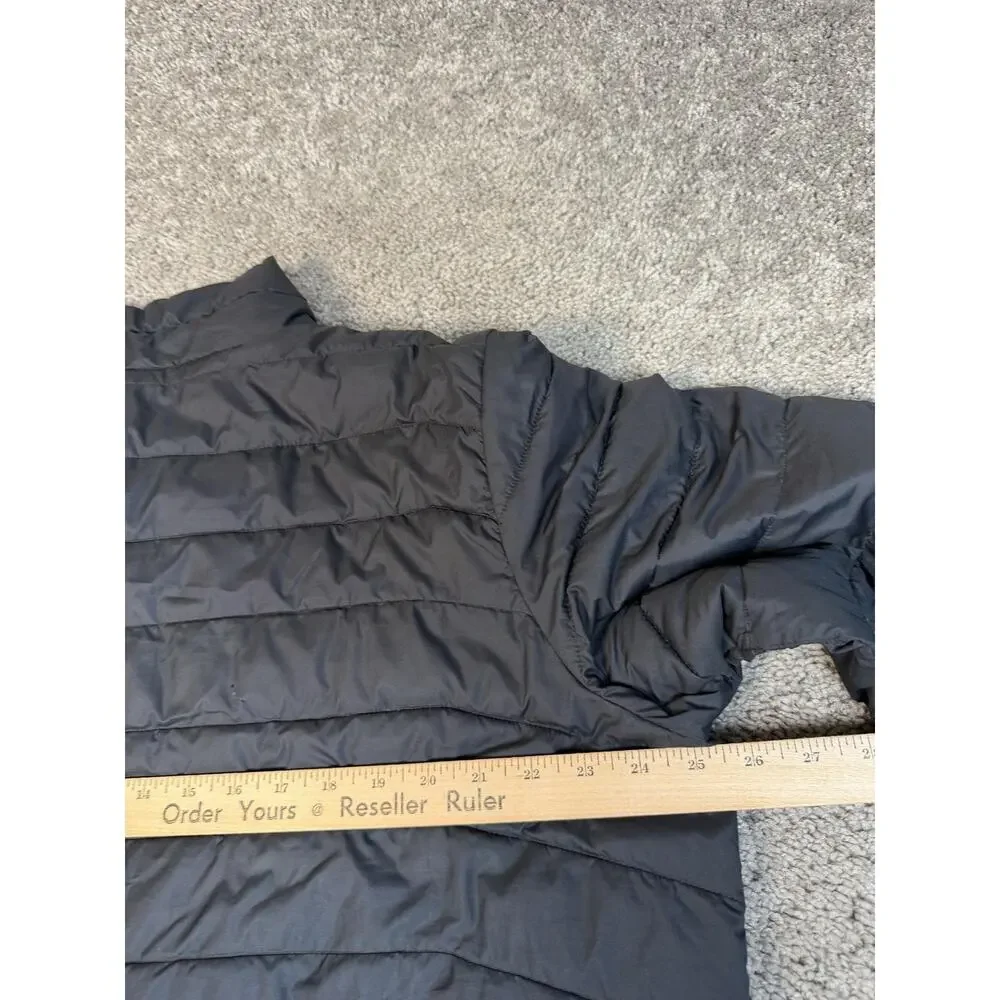 Columbia Jacket Mens L Black Puffer Insulated Lightweight Quilted Full Zip